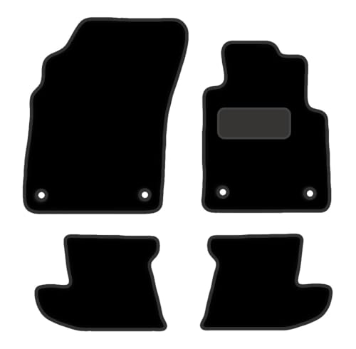 PRIME CAR MAT - Fits BENTLEY Continental Gt 2012-2018 - Tailored Car Mats - Floor Mat, Fitted With Clips & Granulated Backing - EDGED WITH BLACK NYLON BINDING - 4 pcs Floor Mat Set