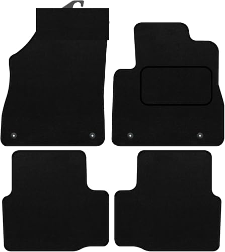 PRIME CAR MAT - Fits Vauxhall Astra K 2015 Onwards - Anti Slip Tailored Car Mats - Car Floor Mat, with Anti Slip Backing - 4 pcs Floor Mat Set with 8 Clips