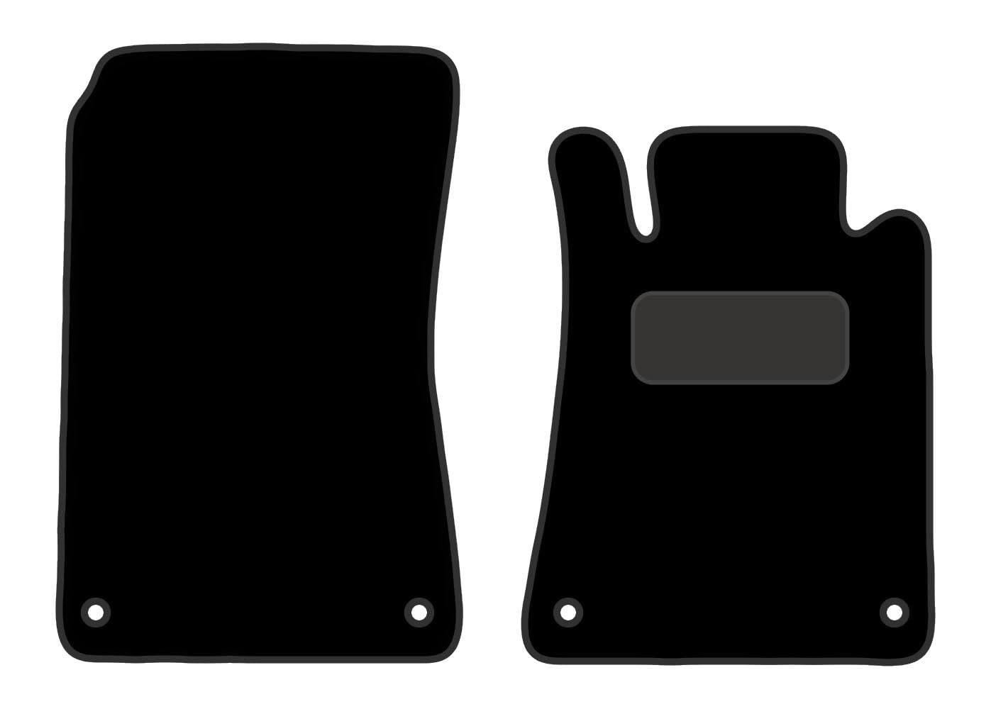 PCM- Car Floor Mats fits for MERCEDES SLK from (2004-2011)- Black Premium Carpet - Tailored Car Mats - Car Floor Mat, with Anti Slip Backing - 4 pcs Floor Mat Set with 4 Clips