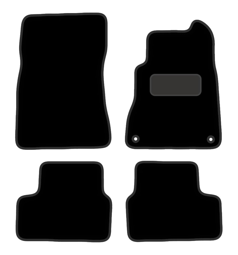 PCM Car Floor Mats for Mercedes A CLASS (2018 - Present) 2 CLIP - Carpet - Tailored Car Mats - Floor Mat, Fitted With Clips & Granulated Backing - 4 pcs Floor Mat Set