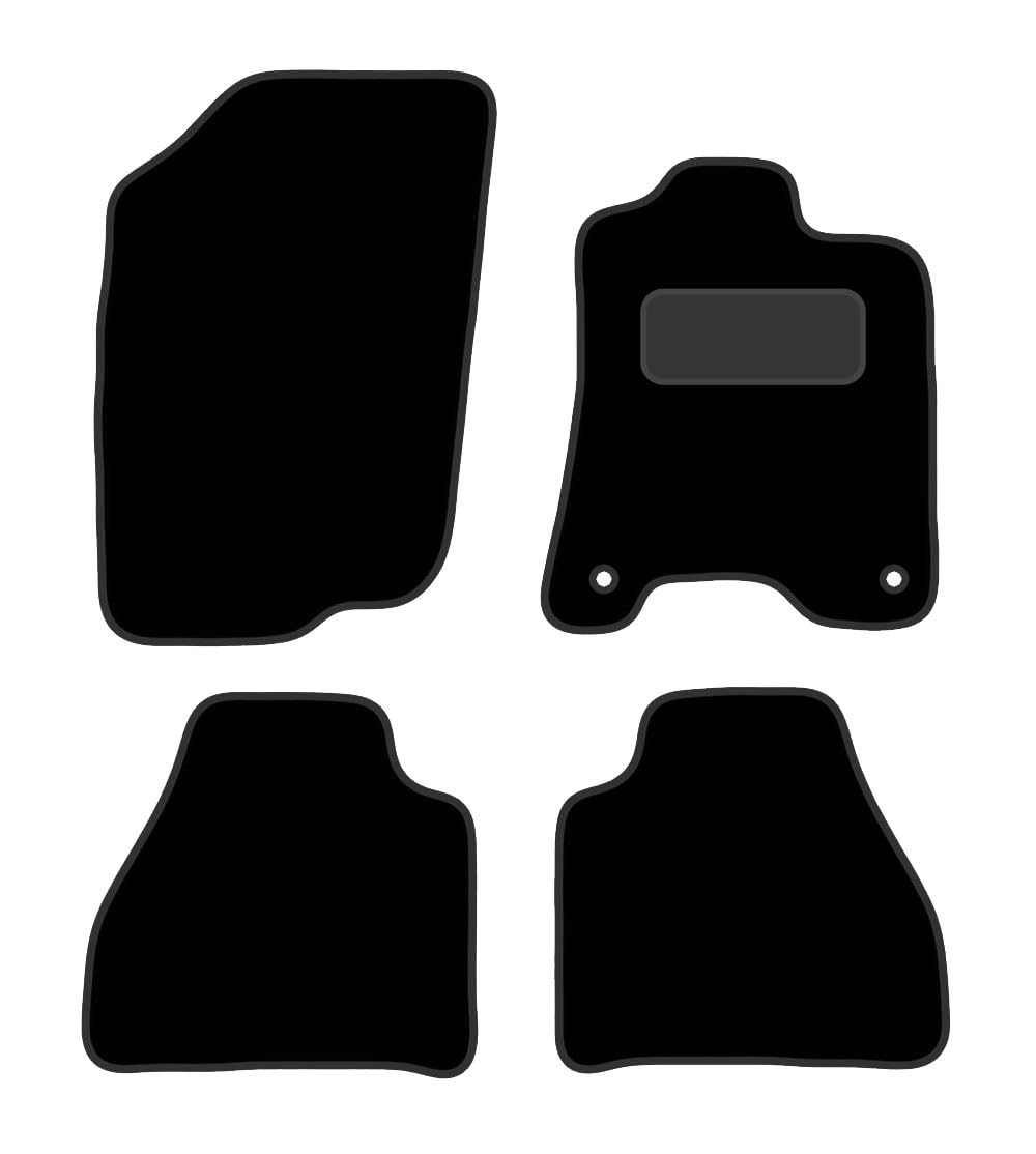 PCM- Car Floor Mats fits for MERCEDES X Class 250D from 2019-Present Black Carpet - Tailored Car Mats - Car Floor Mat, with Anti Slip Backing - 4 pcs Floor Mat Set with 2 Clips