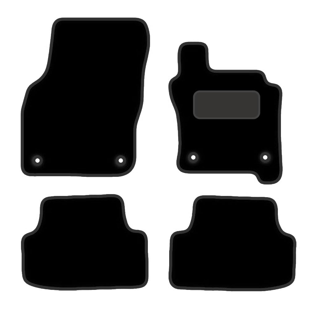 PRIME CAR MATS - Fits Volkswagen Golf MK8 PHEV 2020-On - Black Carpet - Non Slip Car Floor Mat-Fully Tailored Carpet Mats-4 Pc Floor Mats