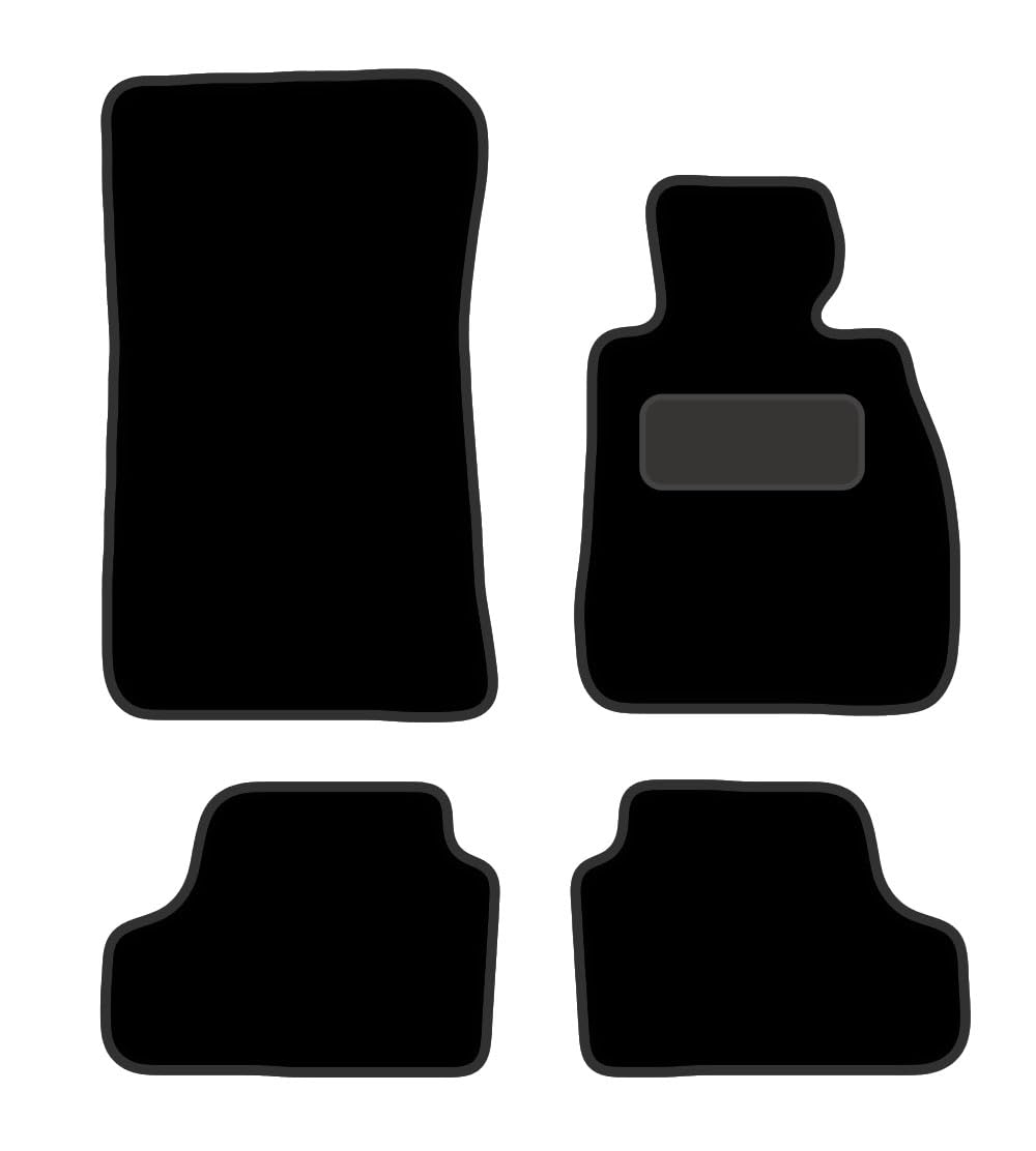 PRIME CAR MAT - Fits BMW 3 Series E93 2006-2011 CONVERTIBLE - Carpet - Tailored Car Mats - Floor Mat, Fitted With Clips & Granulated Backing - EDGED WITH BLACK NYLON BINDING - 4 pcs Floor Mat Set