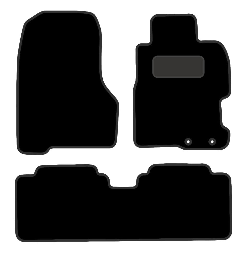 PRIME CAR MATS HANDA CIVIC MODEL FLOOR MATS - Car Mats fits for Handa Civic 3 Doors from 2001-2005 - Black Carpet - Tailored Car Mats with Anti Slip Backing - 4 pcs Floor Mat Set