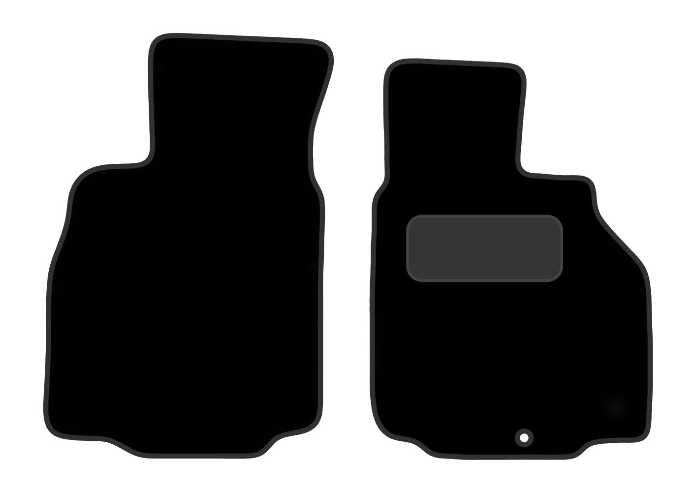 PCM-Car Floor Mats fits for Porche Boxster from (1994-2004)- Black Premium Carpet - Tailored Car Mats - Car Floor Mat, with Anti Slip Backing - 2 pcs Floor Mat Set with 1 Clips