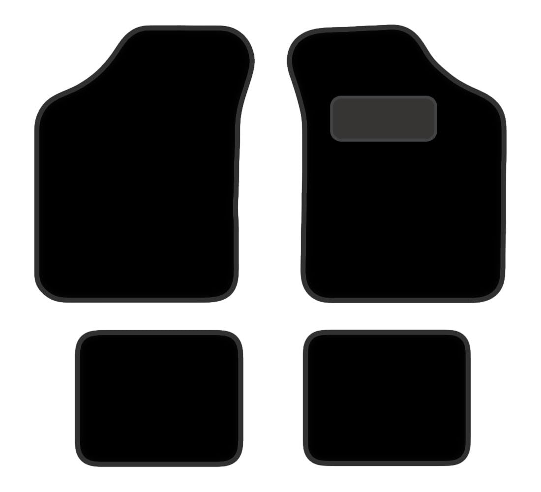 PCM- Car Floor Mats fits for MG ZS ELECTRIC EV From 2020 ON- Black Premium Carpet - Tailored Car Mats - Car Floor Mat, with Anti Slip Backing - 4 pcs Floor Mat Set with 4 Clips