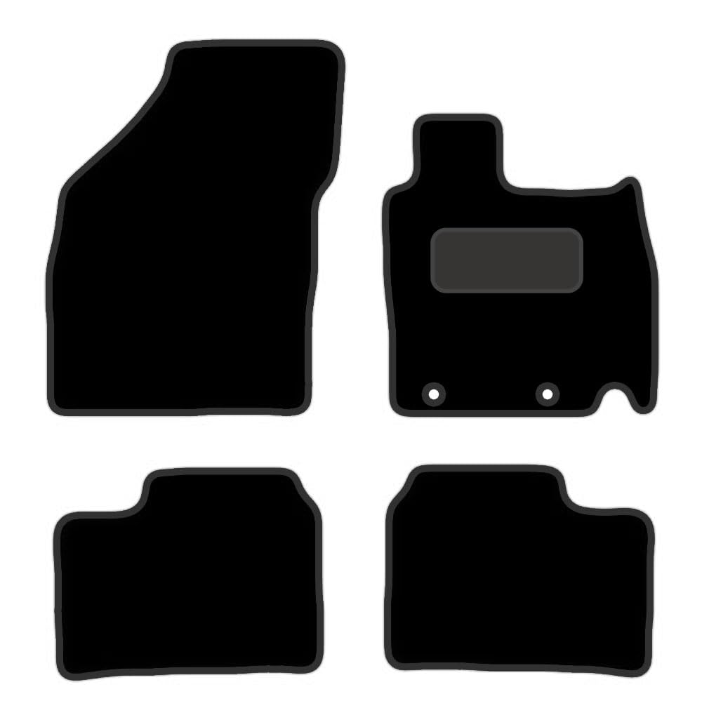 PCM - Car Floor Mats for Suzuki Ignis HYBRID (2018 ON) 2 CLIPS - Black Carpet - Tailored Car Mats - Car Floor Mat, with Anti Slip Backing - 4 pcs Floor Mat Set