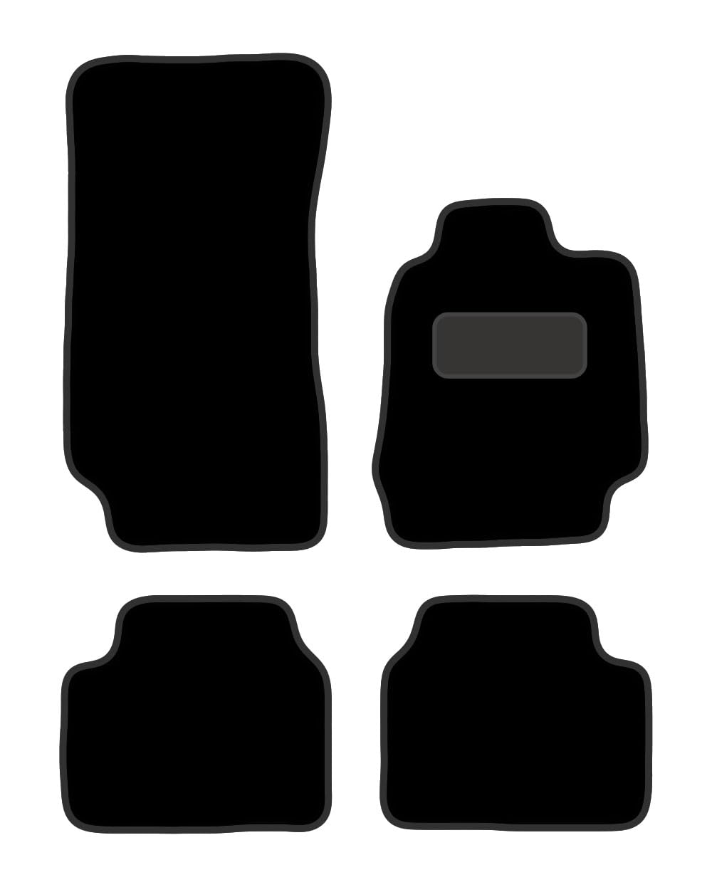 PRIME CAR MAT - Fits ALFA-ROMEO Giulia 2017 Present - Black Luxury Carpet - Tailored Car Mats - Waterproof, Non Slip Car Floor Mat - 4 pcs Floor Mat Set