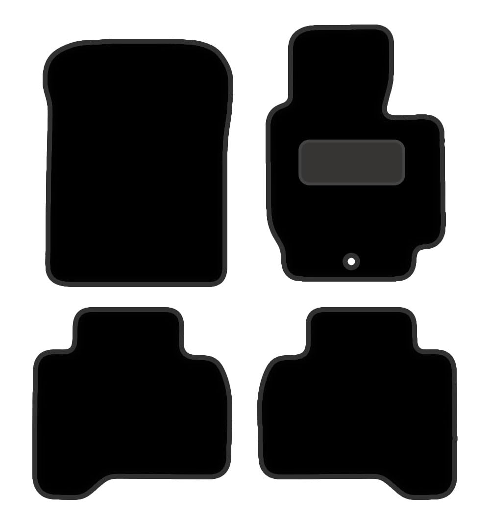PCM- Car Floor Mats fits for SUZUKI Vitara LWB from (2005-2014)- Black Premium Carpet - Tailored Car Mats - Car Floor Mat, with Anti Slip Backing - 4 pcs Floor Mat Set with 1 Clips