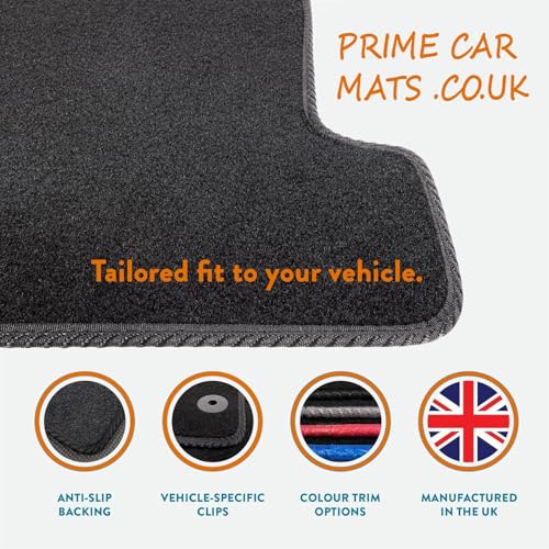 Tailored Mats - Fits VAUXHALL Corsa F 2020 Onwards - Anti Slip Mat - Non Slip Car Floor Mat, Fitted With Clips & Granulated Backing - 4 Pc Floor Mat