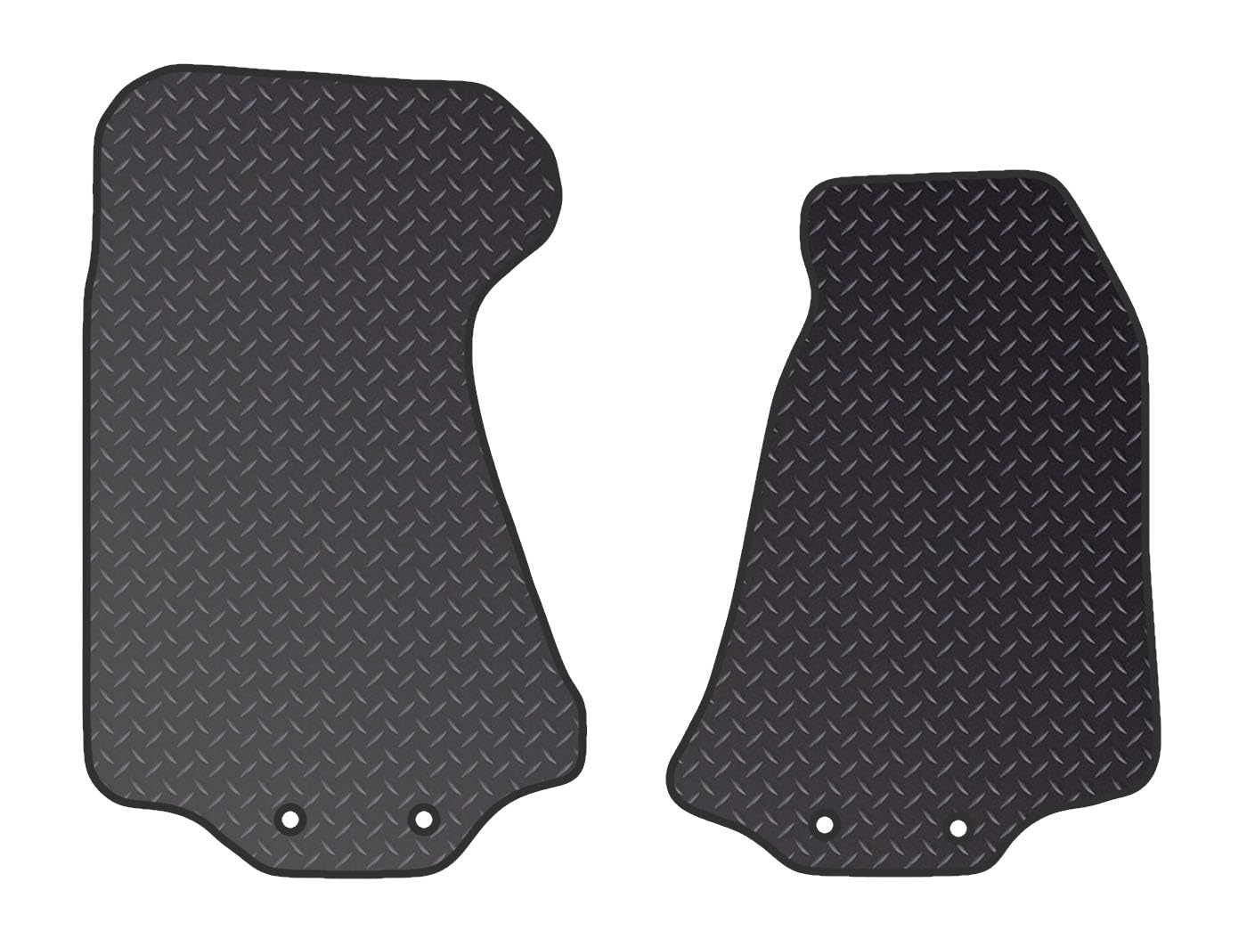 PRIME CAR MAT - Fits ASTON MARTIN DB9 2004-2016 - Black Heavy Duty Rubber 5mm - Tailored Car Mats - Car Floor Mat, with Anti Slip Backing -2 pcs Floor Mat Set with 4 Clips