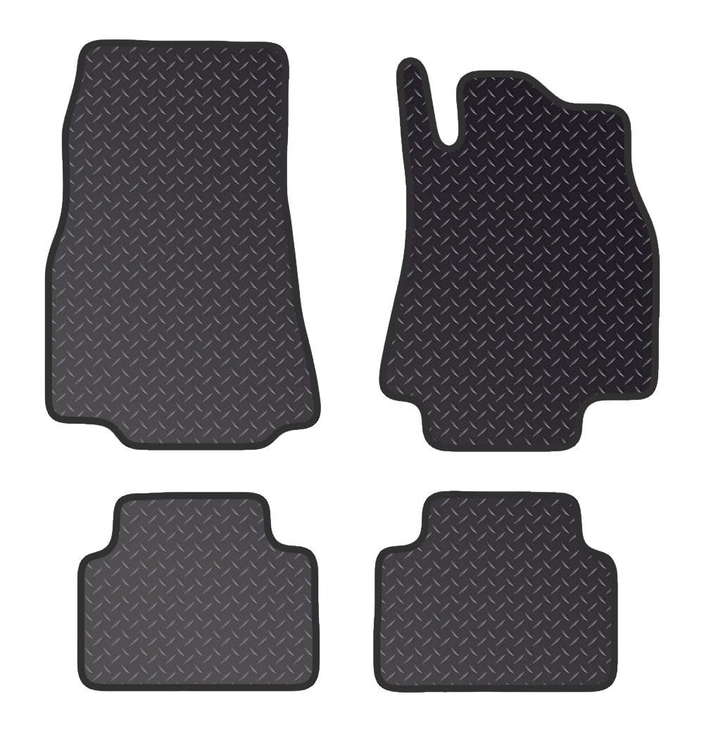 PCM Car Floor Mats for Mercedes B CLASS W245 (2005-2012) NO CLIP - Heavy Duty Rubber 5mm - Tailored Car Mats - Waterproof Car Floor Mat & Anti Slip Backing - 4 pcs Floor Mat Set