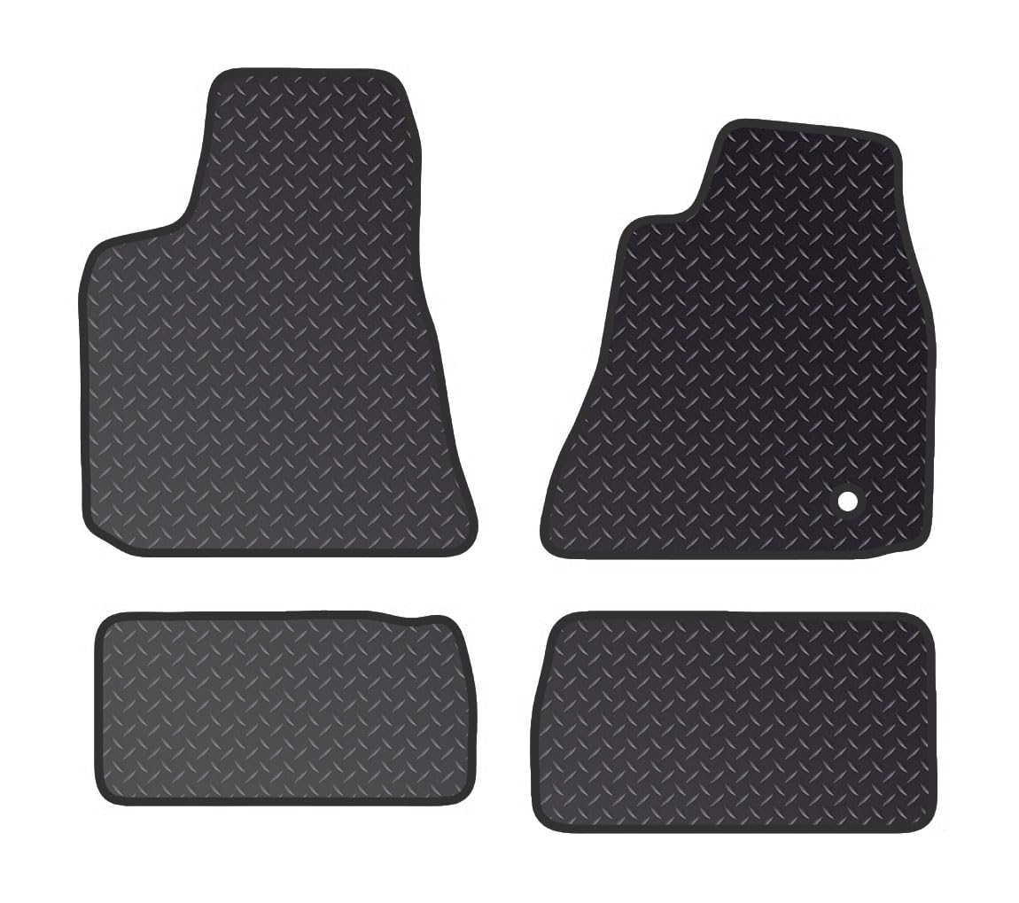 PRIME CAR MAT - Fits CHRYSLER 300C 2005-2010 SALOON - Heavy Duty Rubber 5mm - Tailored Car Mats - Waterproof, Fitted with Clips & Anti Slip Backing - 4 pcs Floor Mat Set