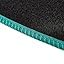 PCM - Tailored Fit Car Floor Mats for Fiat 500 2012 To Present (Not Fit hybrid & Electric) - Anti Slip, Fitted With Clips & Granulated Backing - 4 Pc Floor Mat