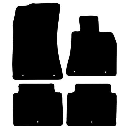 PCM- Car Floor Mats fits for Hyundai Genesis from 2015 ON - Tailored Car Mats - Car Floor Mat, with Anti Slip Backing - 4 pcs Floor Mat Set with 6 Clips