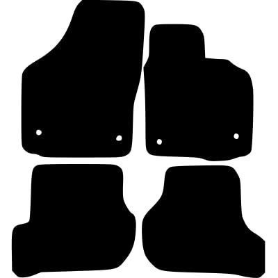 PCM- Car Floor Mats fits for Seat Altea XL CC from 2011 ON - Tailored Car Mats - Car Floor Mat, with Anti Slip Backing - 1 pcs Floor Mat Set with 4 Clips