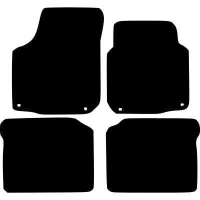 PCM- Car Floor Mats fits for Seat Leon from (2002-2005) - Tailored Car Mats - Car Floor Mat, with Anti Slip Backing - 4 pcs Floor Mat Set with 4 Clips