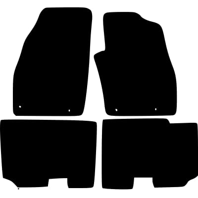 PCM- Car Floor Mats fits for Fiat Punto MK3 from (2005-2018) - Tailored Car Mats - Car Floor Mat, with Anti Slip Backing - 4 pcs Floor Mat Set with 4 Clips