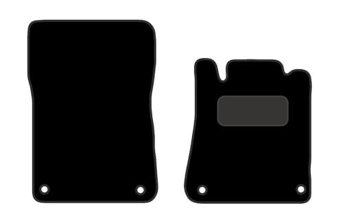 PRIME CAR MAT - Fits CHRYSLER Crossfire 2 seater 2004-2008 - Tailored Car Mats - Floor Mat, Fitted With Clips & Granulated Backing - EDGED WITH BLACK NYLON BINDING - 4 pcs Floor Mat Set