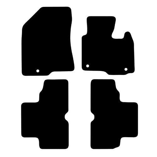 PCM - Car Floor Mats Compatible with KIA Carens 7 Seater from 2013 - Present - Tailored Car Mats with Non Slip Backing - 4 pcs Floor Mat Set with 3 Clips