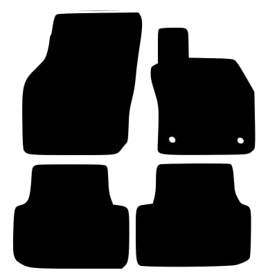 PCM- Car Floor Mats fits for Seat Leon from 2020 ON - Tailored Car Mats - Car Floor Mat, with Anti Slip Backing - 4 pcs Floor Mat Set with 4 Clips
