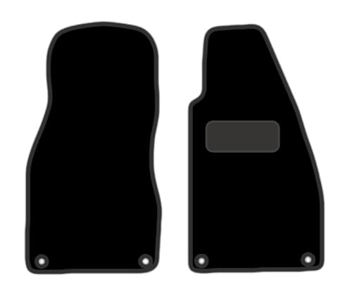 PRIME CAR MAT - ALFA-ROMEO spider 1996-2004 - Anti Slip Tailored Car Mats - Car Floor Mat, with Anti Slip Backing - 2 pcs Floor Mat Set with 4 Clips