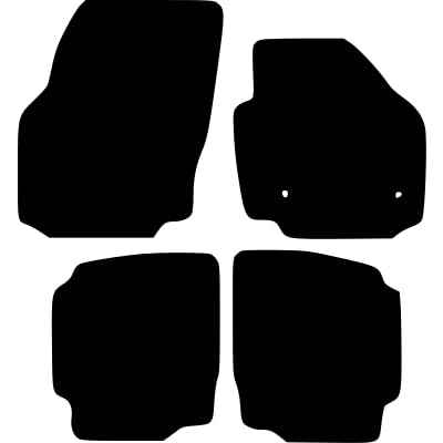PCM- Car Floor Mats fits for Ford Mondeo from 2013-2015 - Tailored Car Mats - Car Floor Mat, with Anti Slip Backing - 4 pcs Floor Mat Set with 2 Clips