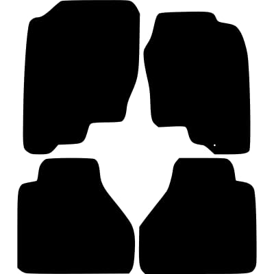 PCM- Car Floor Mats fits for NISSAN Navara Double Cab from (2005-2010) - Black Premium Carpet - Tailored Car Mats - Car Floor Mat, with Anti Slip Backing - 4 pcs Floor Mat Set with 1 Clips