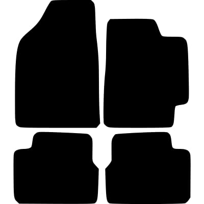 PCM- Car Floor Mats fits for Fiat Brava Bravo from (2007-2014) - Tailored Car Mats - Car Floor Mat, with Anti Slip Backing - 4 pcs Floor Mat Set with 2 Clips