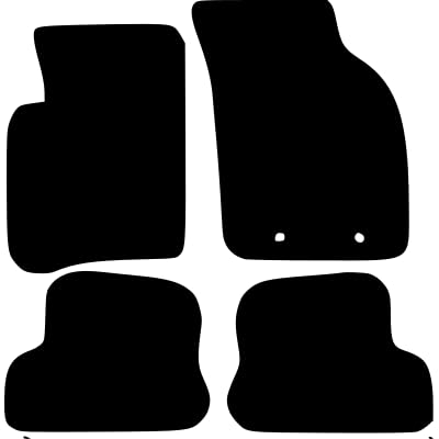 PCM- Car Floor Mats fits for Ford KA from 1996-2008 - Tailored Car Mats - Car Floor Mat, with Anti Slip Backing - 4 pcs Floor Mat Set with 2 Clips