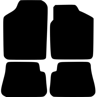 PCM - Car Floor Mats Compatible with KIA Picanto from 2004-2009 - Tailored Car Mats with Non Slip Backing - 4 pcs Floor Mat Set with 1 Clip