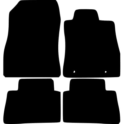 PCM- Car Floor Mats fits for NISSAN Juke from (2010-2019) - Tailored Car Mats - Car Floor Mat, with Anti Slip Backing - 4 pcs Floor Mat Set with 2 Clip