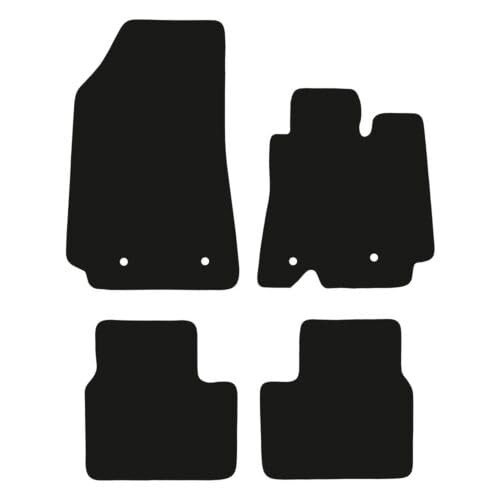 PRIME CAR MAT-Fits Renault Arkana From 2020 ON - Taloried Mats-Floor Mat, Fitted With Clips-EDGED WITH BLACK NYLON BINDING-4 pcs Floor Mat Set with 4 Clips