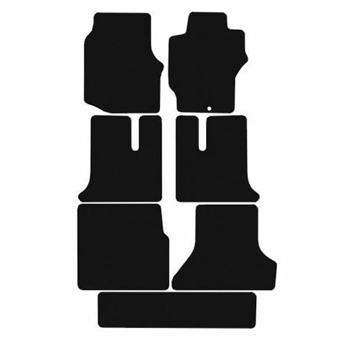 PCM- Car Floor Mats fits for Mitsubishi Delica 7 Seater from 1994-2007 - Tailored Car Mats - Car Floor Mat, with Anti Slip Backing - 7 pcs Floor Mat Set with 1 Clip