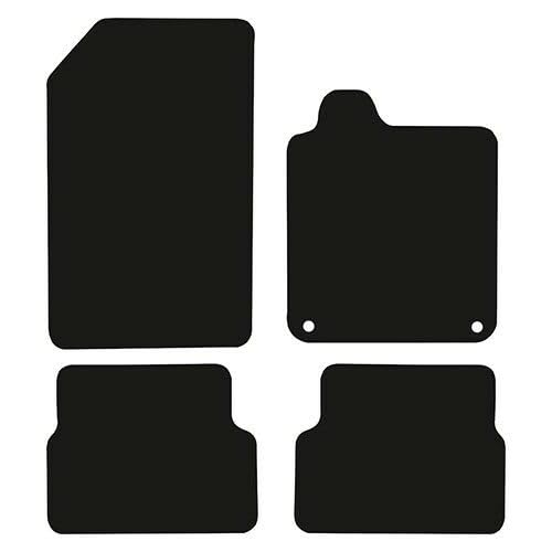 PRIME CAR MAT-Fits Renault Laguna From 2007-2015 - Taloried Mats-Waterproof, Non Slip Car Floor Mat, Fitted with Clips-4 pcs Floor Mat Set with 2 Clips