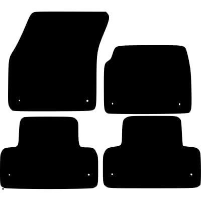 PCM- Car Floor Mats fits for Land Rover RANGE ROVER EVOQUE from 2013-2018 from - Tailored Car Mats - Car Floor Mat, with Anti Slip Backing - 4 pcs Floor Mat Set with 8 Clips