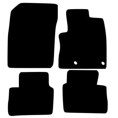 PCM- Car Floor Mats fits for NISSAN Qashqai from 2021 ON - Tailored Car Mats - Car Floor Mat, with Anti Slip Backing - 4 pcs Floor Mat Set with 2 Clips