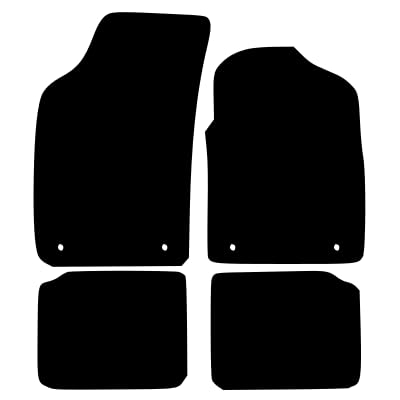 PCM- Car Floor Mats fits for Fiat 500 Hybrid from 2020 ON - Tailored Car Mats - Car Floor Mat, with Anti Slip Backing - 4 pcs Floor Mat Set with 4 Clips