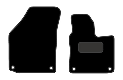 Tailored Mats - Fits VOLKSWAGEN Caddy 2004-2020 - Anti Slip Mat - Non Slip Car Floor Mat, Fitted With Clips - 2 Pc Floor Mat