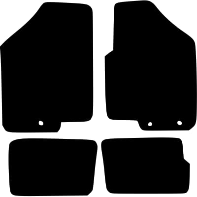 PCM - Car Floor Mats Compatible with KIA SOUL from 2008-2011 - Tailored Car Mats with Non Slip Backing - 4 pcs Floor Mat Set with 2 Clips