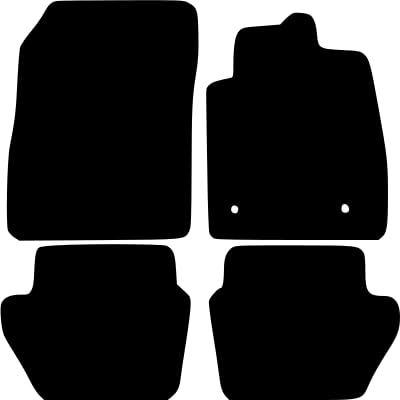 PCM- Car Floor Mats fits for Ford Puma MILD HYBRID SUV from 2019 ON - Tailored Car Mats - Car Floor Mat, with Anti Slip Backing - 4 pcs Floor Mat Set with 2 Clips