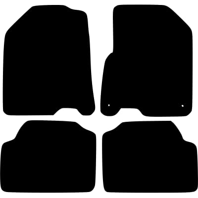 PCM - Car Floor Mats Compatible with KIA NIRO ELECTRIC from 2019-2022 - Tailored Car Mats with Non Slip Backing - 4 pcs Floor Mat Set with 2 Clips