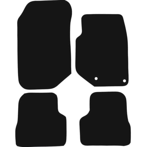 PCM- Car Floor Mats fits for Peugeot 208 from 2019 ON - Tailored Car Mats - Car Floor Mat, with Anti Slip Backing - 4 Pcs Floor Mat Set with 2 Clips