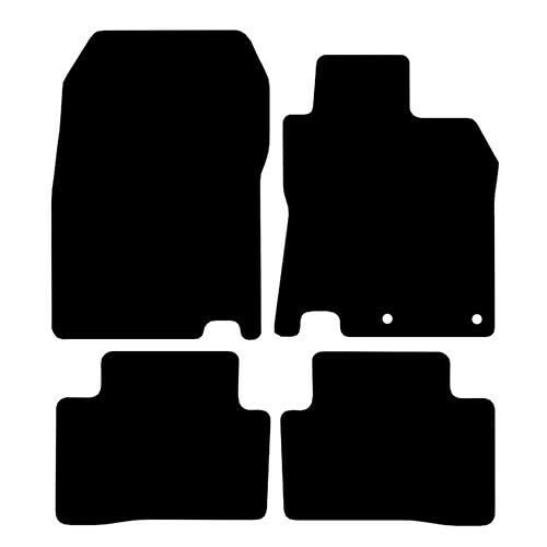 PCM- Car Floor Mats fits for NISSAN Qashqai from (2013-2017) - Tailored Car Mats - Car Floor Mat, with Anti Slip Backing - 4 pcs Floor Mat Set with 2 Clips