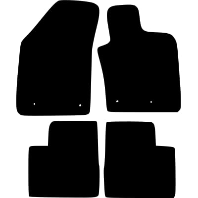 PRIME CAR MAT - Car Floor Mats fits for Fiat Tipo Manual from 2016 ON - Tailored Car Mats - Car Floor Mat, with Anti Slip Backing - 4 pcs Floor Mat Set with 4 Clips