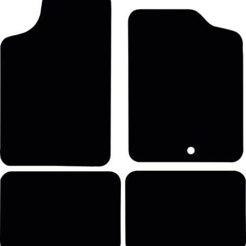 PRIME CAR MAT-Fits Renault 5 From 1985-1991 - Taloried Mats-Waterproof, Non Slip Car Floor Mat, Fitted with Clips-4 pcs Floor Mat Set with 1 Clip