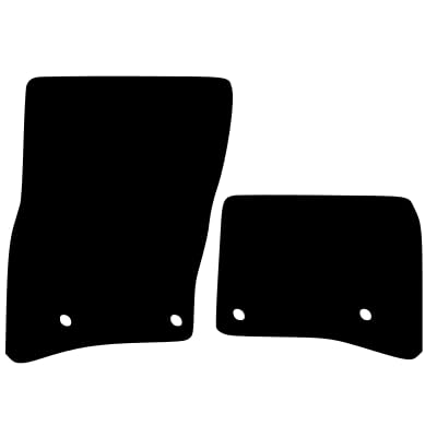 PCM- Car Floor Mats fits for Land Rover DEFENDER 90 SWB from 2020 ON - Tailored Car Mats - Car Floor Mat, with Anti Slip Backing - 2 pcs Floor Mat Set with 4 Clips
