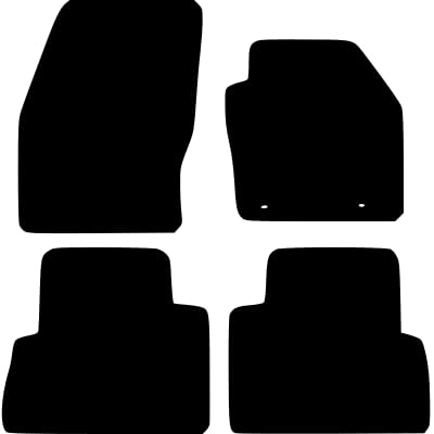PCM- Car Floor Mats fits for Ford C Max from 2011-2013 - Tailored Car Mats - Car Floor Mat, with Anti Slip Backing - 4 pcs Floor Mat Set with 2 Clips