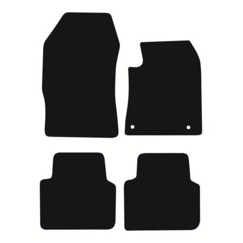 PCM- Car Floor Mats fits for Peugeot 308 from 2021 - Present ON - Tailored Car Mats - Car Floor Mat, with Anti Slip Backing - 4 Pcs Floor Mat Set with 2 Clips