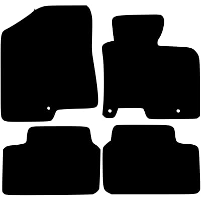PCM - Car Floor Mats Compatible with KIA Ceed from 2012-2018 - Tailored Car Mats with Non Slip Backing - 4 pcs Floor Mat Set with 3 Clips